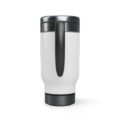 Stainless Steel Travel Mug with Handle, 14oz Mug Printify