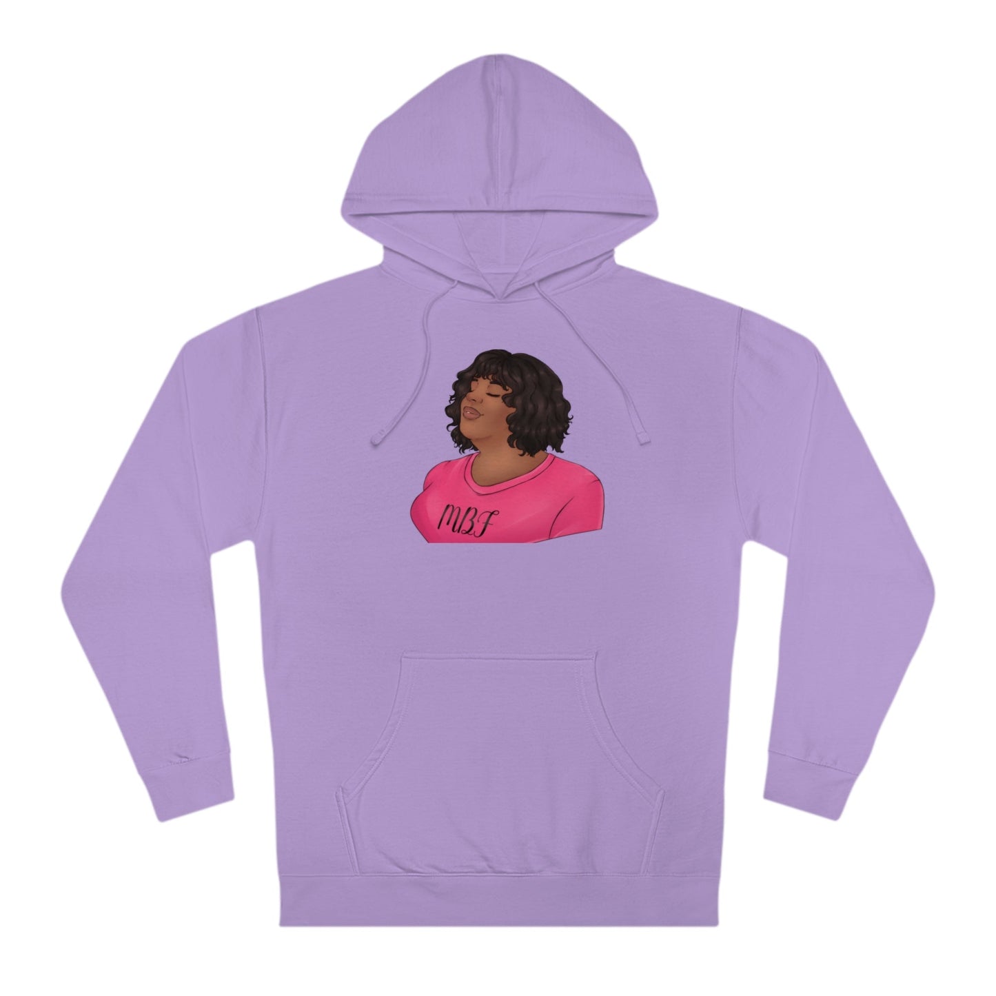Allyson Unisex Hooded Sweatshirt Hoodie Printify Lavender XS 