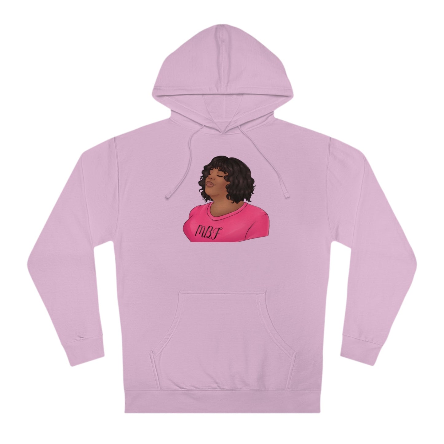 Allyson Unisex Hooded Sweatshirt Hoodie Printify Light Pink XS 