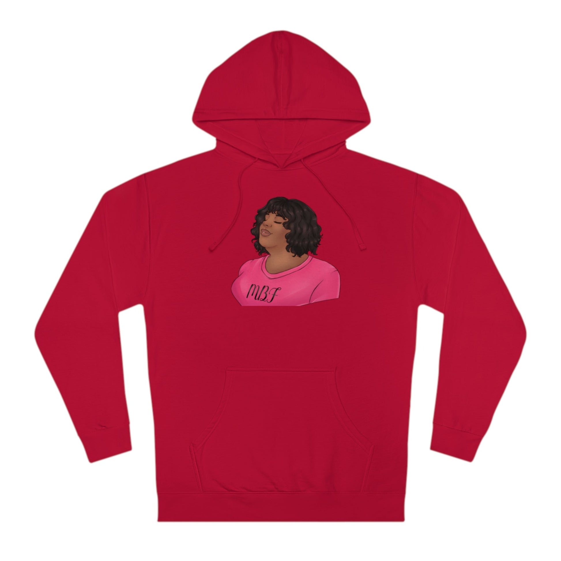 Allyson Unisex Hooded Sweatshirt Hoodie Printify Red XS 
