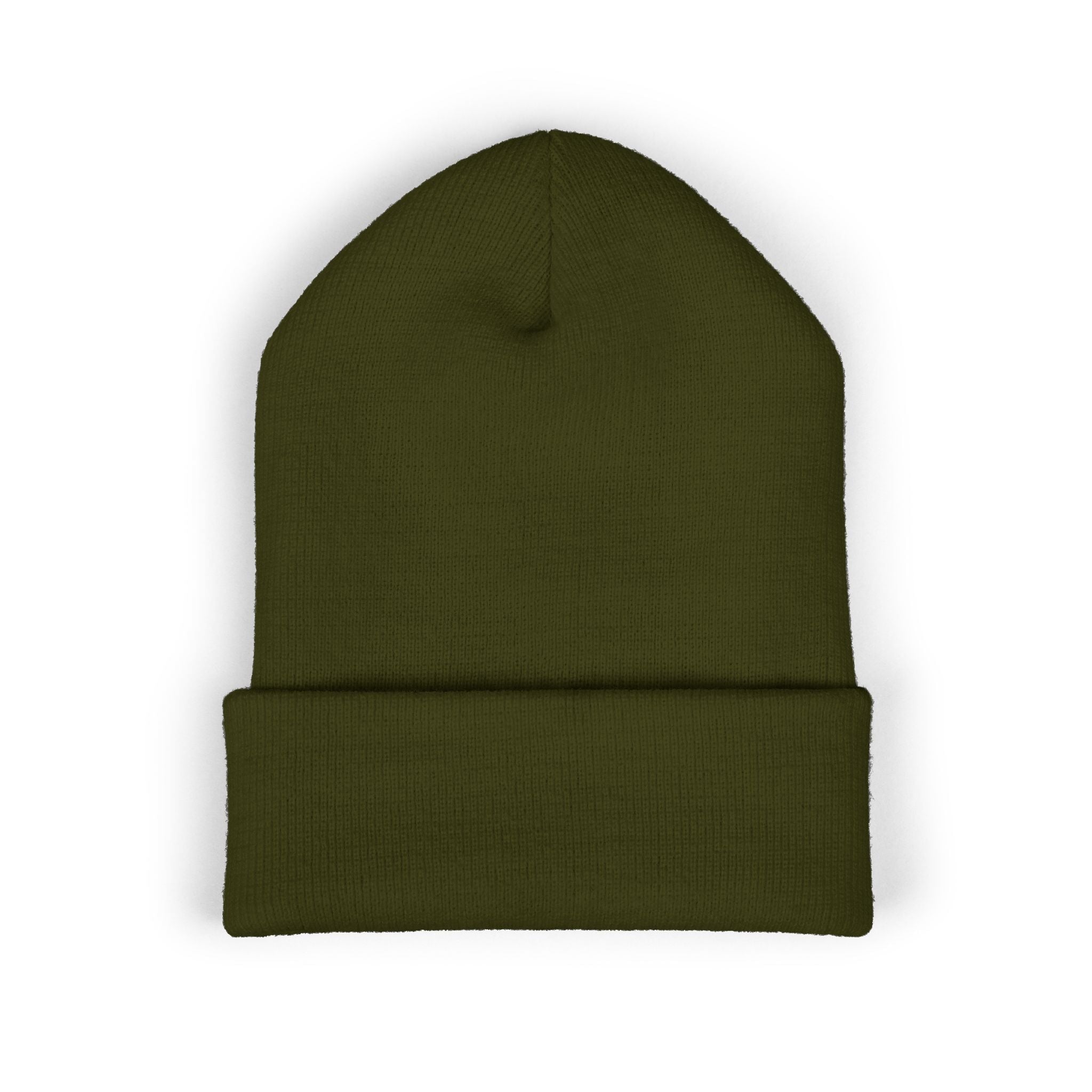 Classic Cuffed Beanie — "I Love Fluffy Girls Winter" Embroidered Winter Hat Hats Printify 