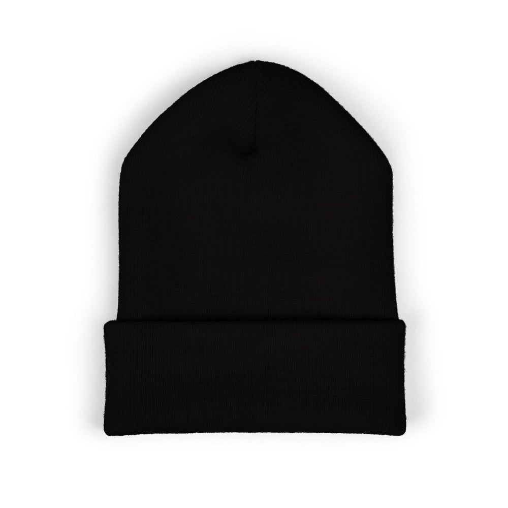 Classic Cuffed Beanie — "I Love Fluffy Girls Winter" Embroidered Winter Hat Hats Printify 