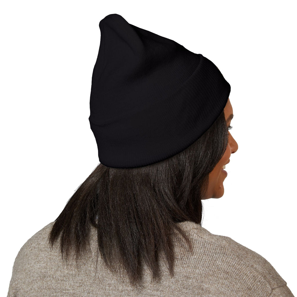 Classic Cuffed Beanie — "I Love Fluffy Girls Winter" Embroidered Winter Hat Hats Printify 