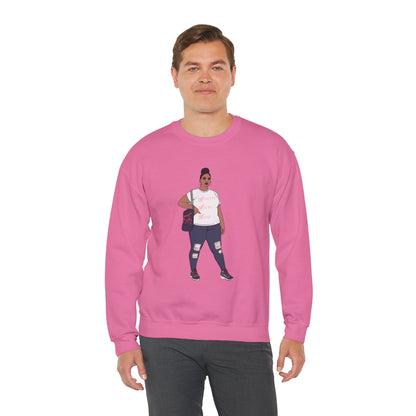 Crewneck Sweatshirt - Jana Plus Size Model Show Off Your Fluff Contest Winner Sweatshirt Printify 