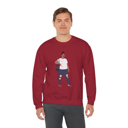 Crewneck Sweatshirt - Jana Plus Size Model Show Off Your Fluff Contest Winner Sweatshirt Printify 