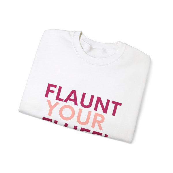 Flaunt Your Fluff Plus Size Sweatshirt Sweatshirt Printify 