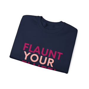 Flaunt Your Fluff Plus Size Sweatshirt Sweatshirt Printify 