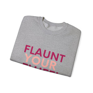 Flaunt Your Fluff Plus Size Sweatshirt Sweatshirt Printify 