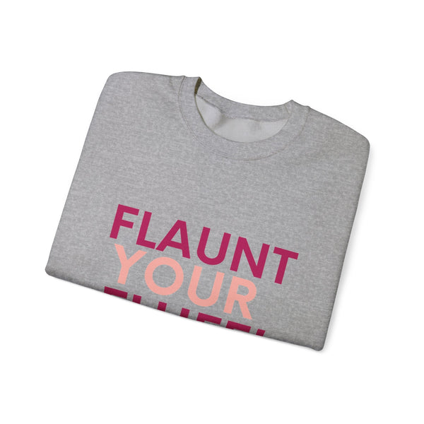Flaunt Your Fluff Plus Size Sweatshirt Sweatshirt Printify 