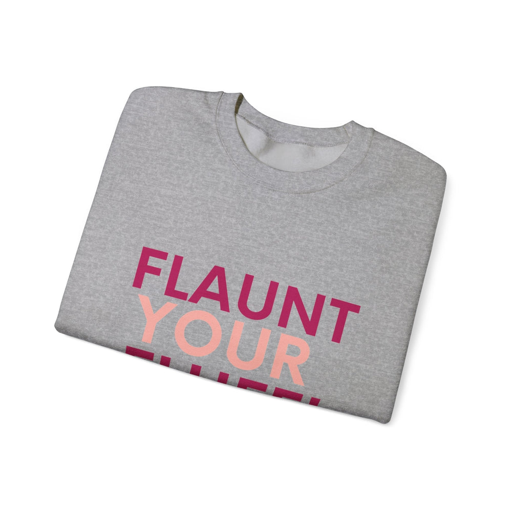 Flaunt Your Fluff Plus Size Sweatshirt Sweatshirt Printify 