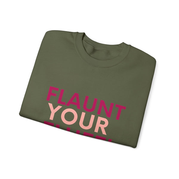 Flaunt Your Fluff Plus Size Sweatshirt Sweatshirt Printify 