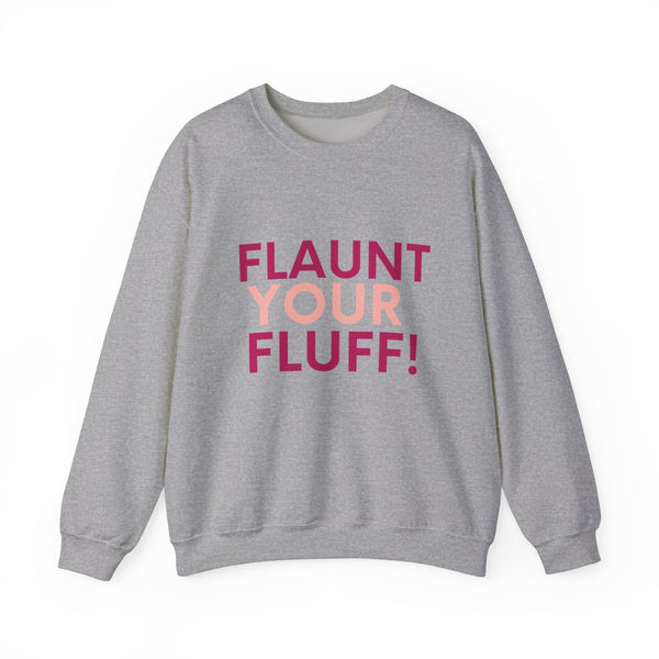 Flaunt Your Fluff Plus Size Sweatshirt Sweatshirt Printify Sport Grey S 