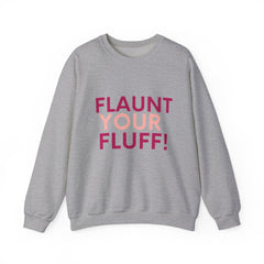Flaunt Your Fluff Plus Size Sweatshirt Sweatshirt Printify Sport Grey S 