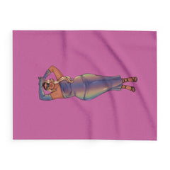 Fleece Blanket Show off Your Fluff Collection Home Decor Printify 