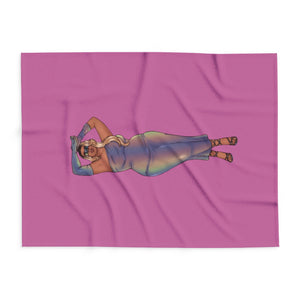 Fleece Blanket Show off Your Fluff Collection Home Decor Printify 