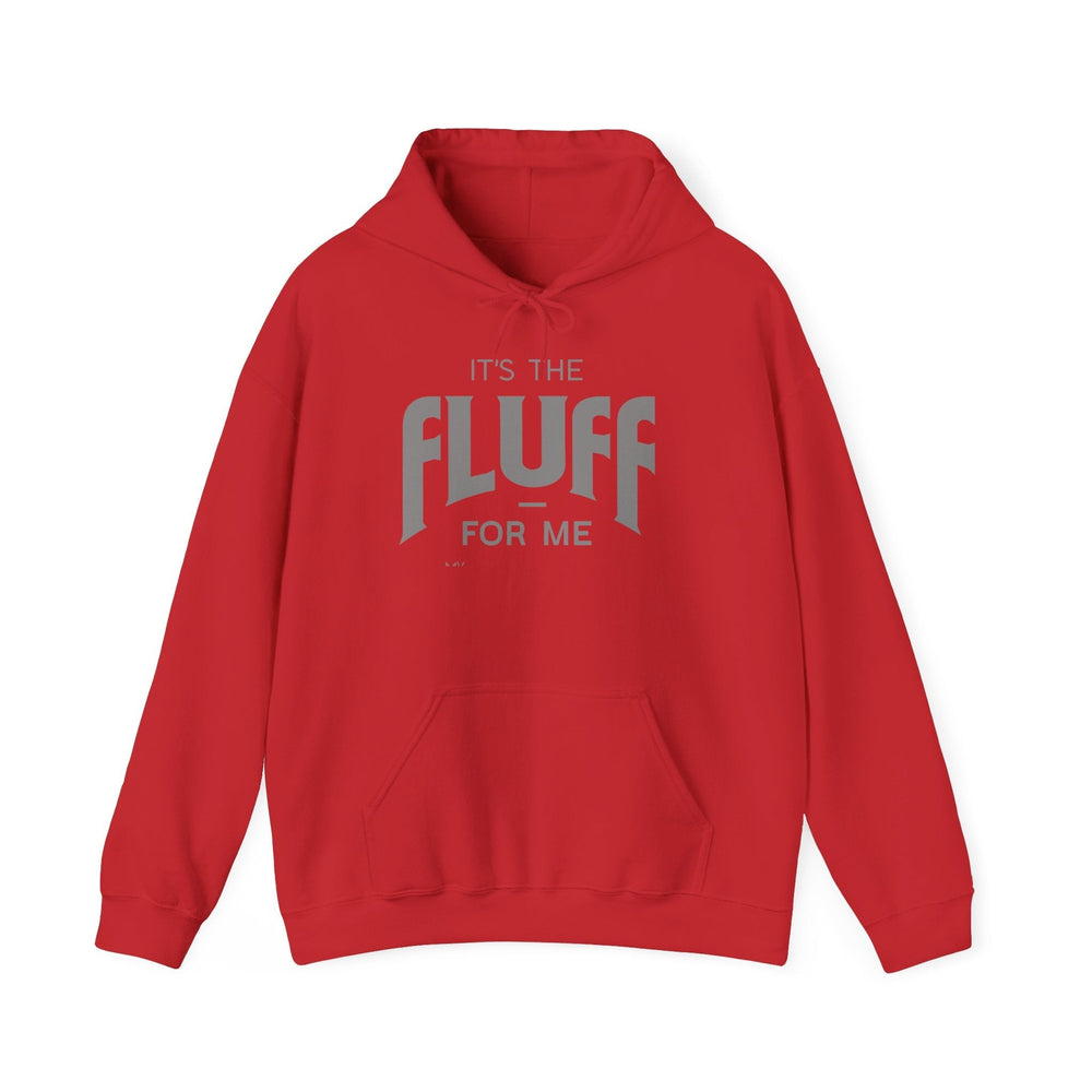 Fluff Unisex Hoodie Hoodie Printify S Red 