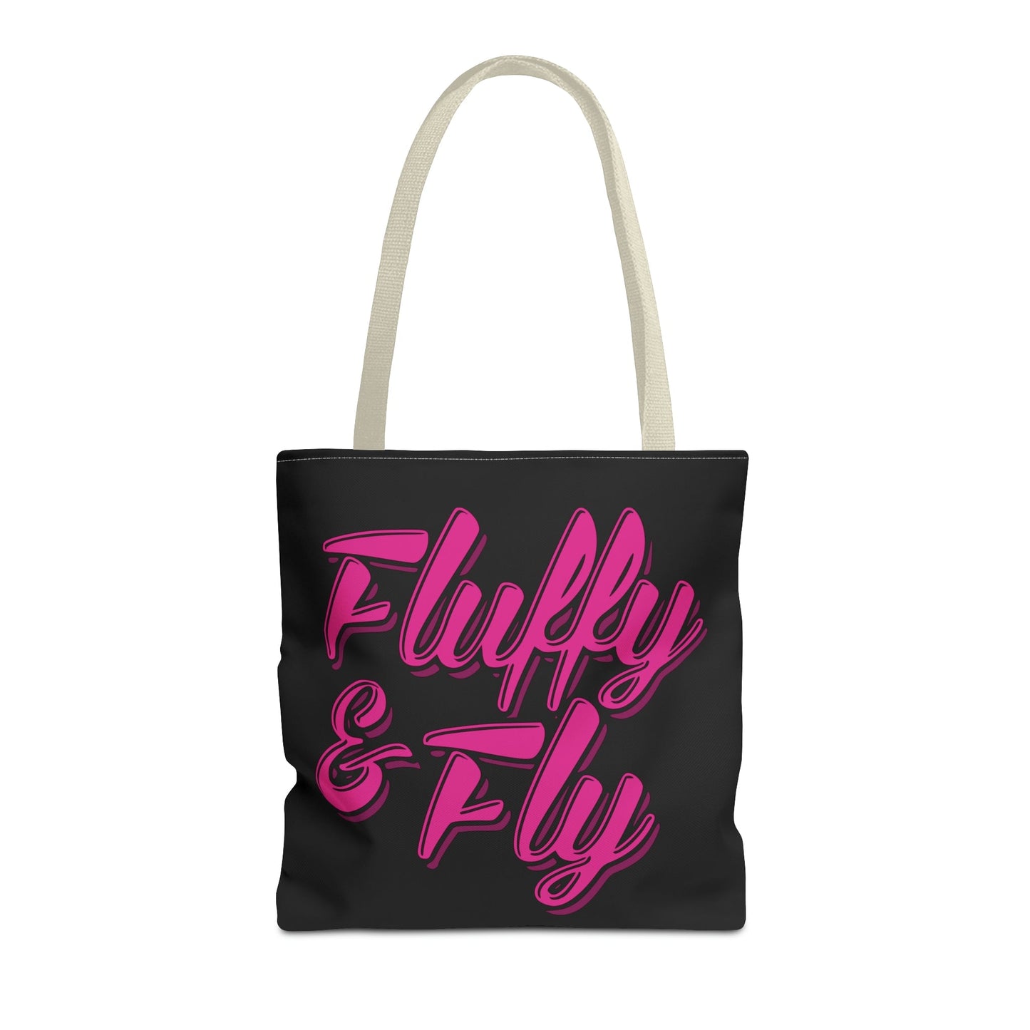 Fluffy and Fly Tote Bag Bags Printify 16" × 16'' Beige 