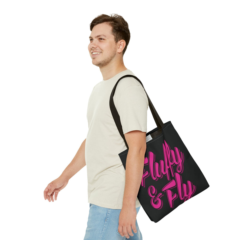 Fluffy and Fly Tote Bag Bags Printify 