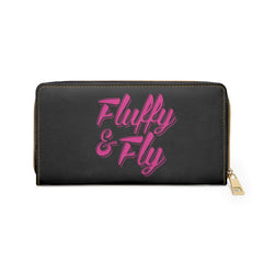 Fluffy and Fly Zipper Wallet — Cute Plush-Inspired Wallet for Everyday Use Accessories Printify 