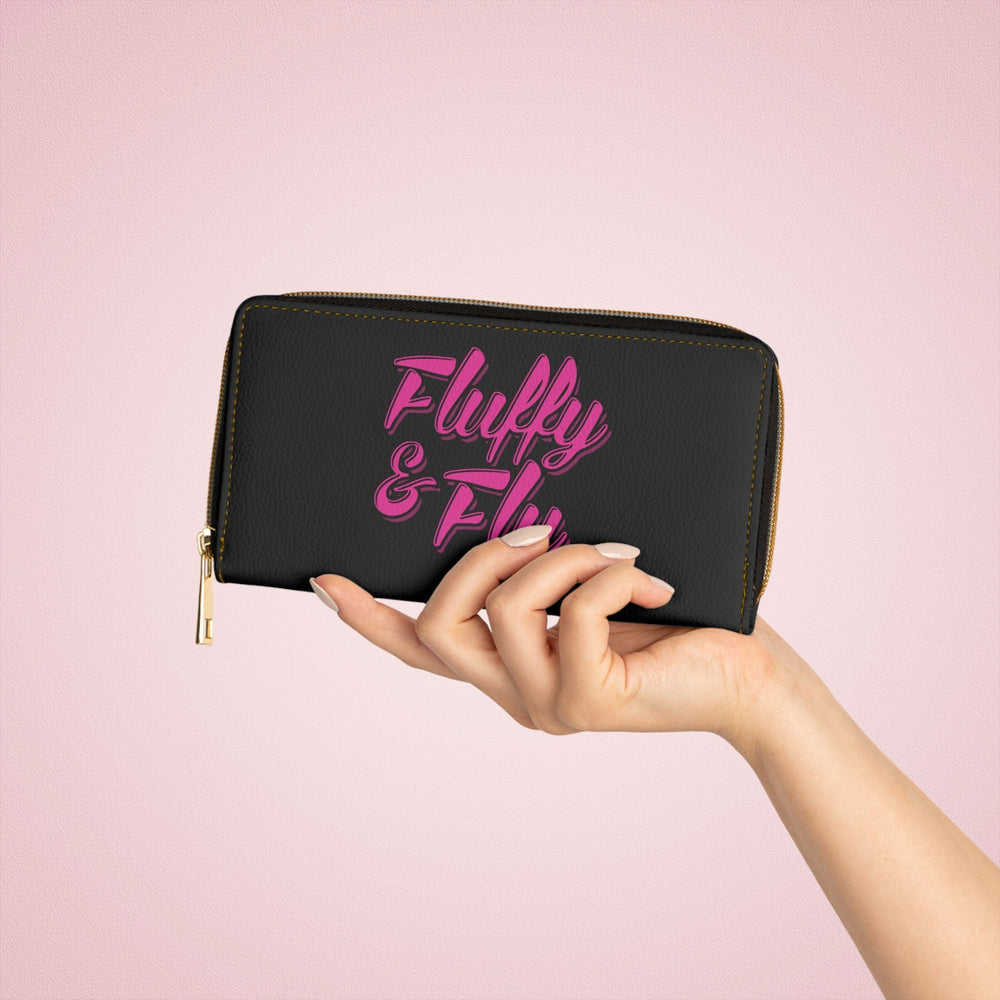Fluffy and Fly Zipper Wallet — Cute Plush-Inspired Wallet for Everyday Use Accessories Printify 