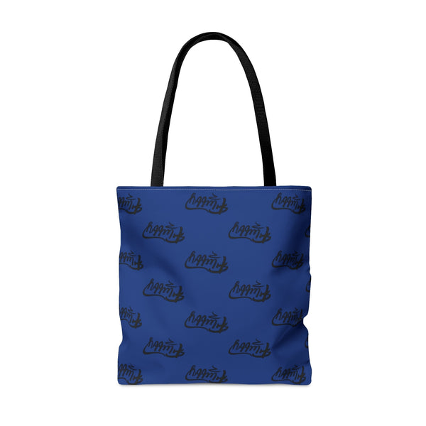 Fluffy Blue Tote Bag Bags Printify 
