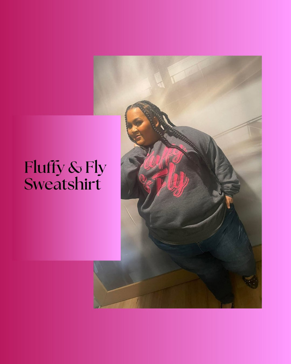 Fluffy & Fly Unisex Heavy Blend™ Crewneck Sweatshirt Sweatshirt My Beautiful Fluff 
