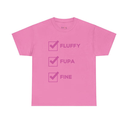 Fluffy Fupa Fine Unisex Heavy Cotton Tee Size Small- 5xl T-Shirt Printify Azalea S 