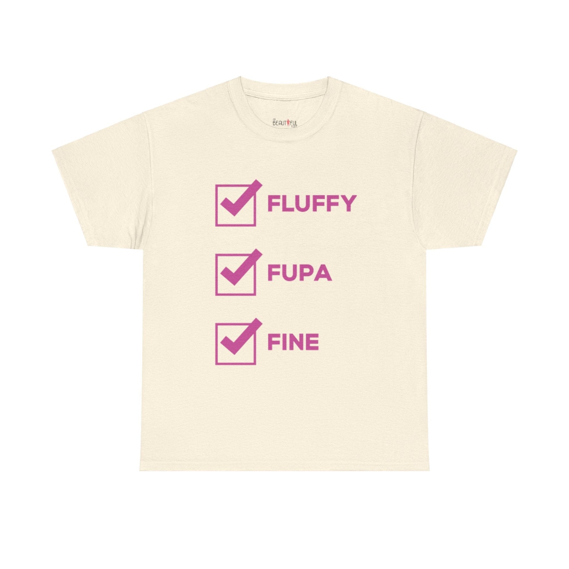 Fluffy Fupa Fine Unisex Heavy Cotton Tee Size Small- 5xl T-Shirt Printify Natural S 