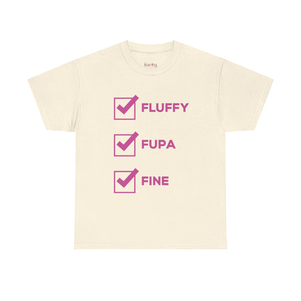Fluffy Fupa Fine Unisex Heavy Cotton Tee Size Small- 5xl T-Shirt Printify Natural S 