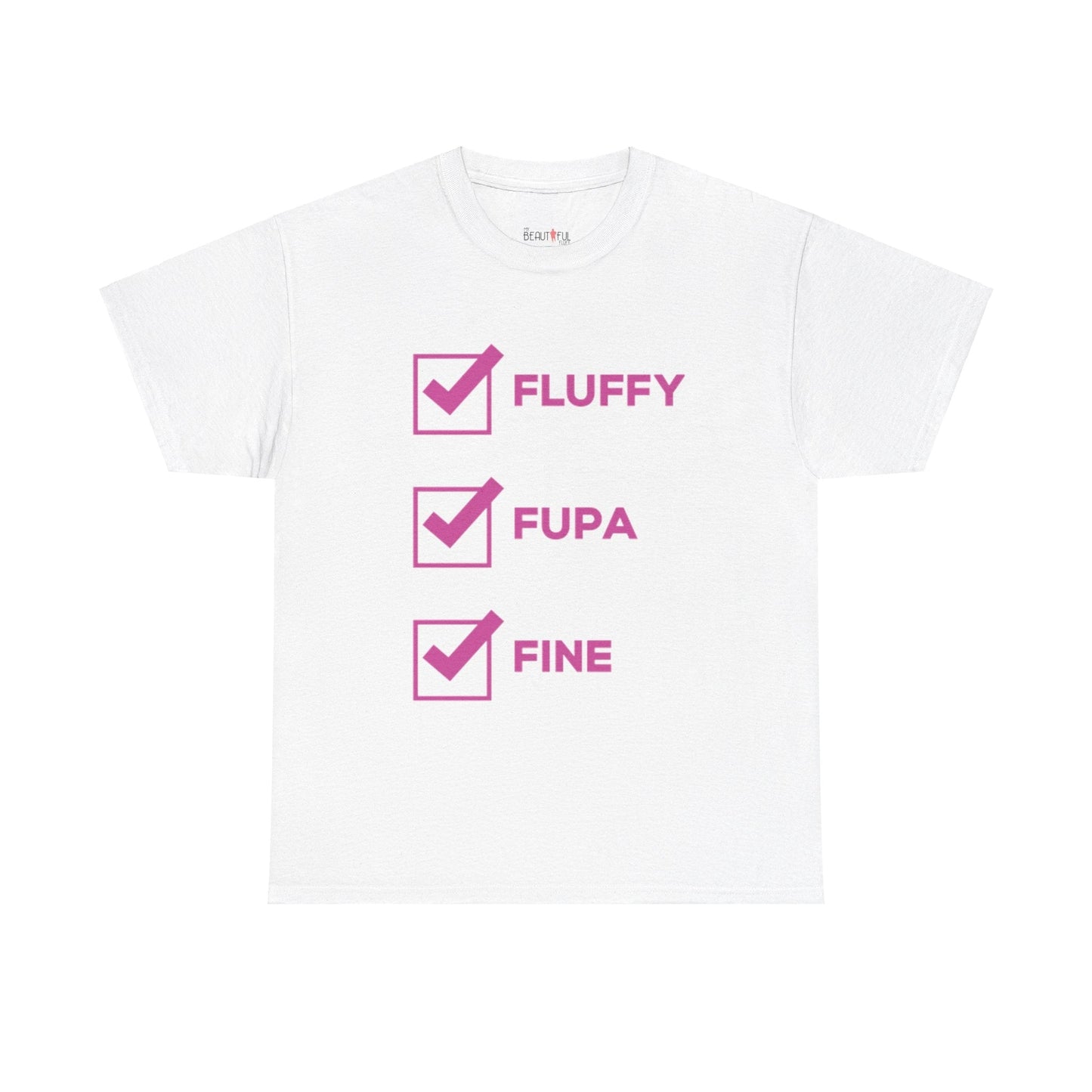 Fluffy Fupa Fine Unisex Heavy Cotton Tee Size Small- 5xl T-Shirt Printify White S 