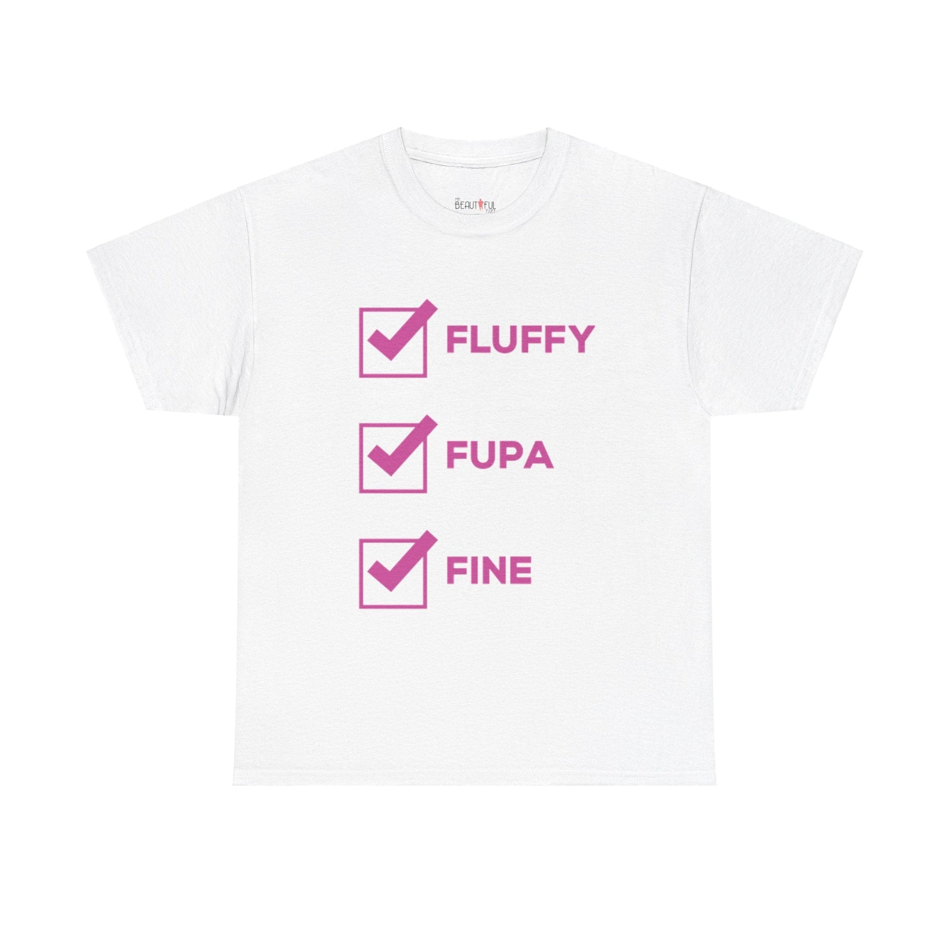 Fluffy Fupa Fine Unisex Heavy Cotton Tee Size Small- 5xl T-Shirt Printify White S 