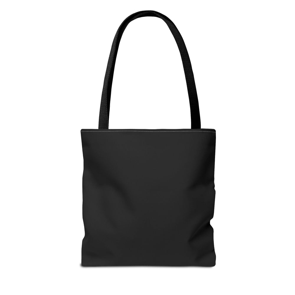 Fluffy Girl Iowa Tote Bag — Pink Script State Outline AOP Tote Bags Printify 