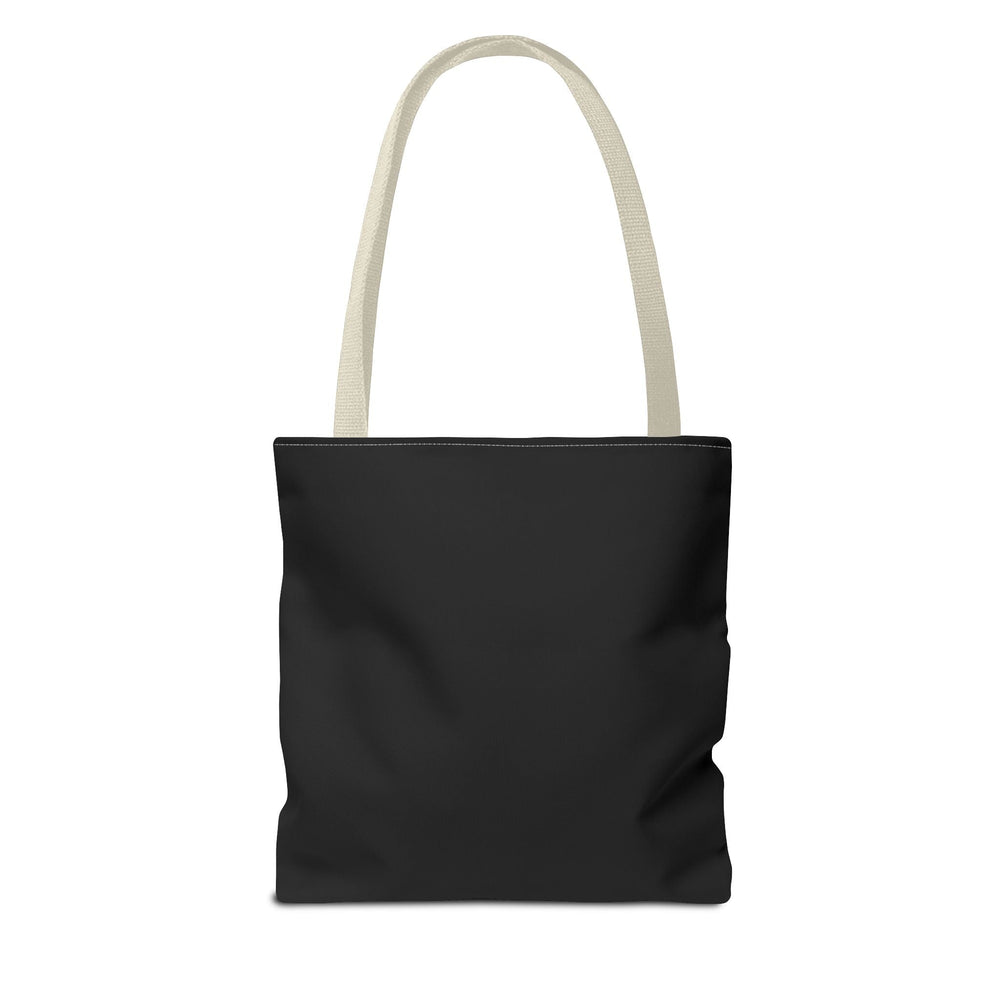 Fluffy Girl Iowa Tote Bag — Pink Script State Outline AOP Tote Bags Printify 