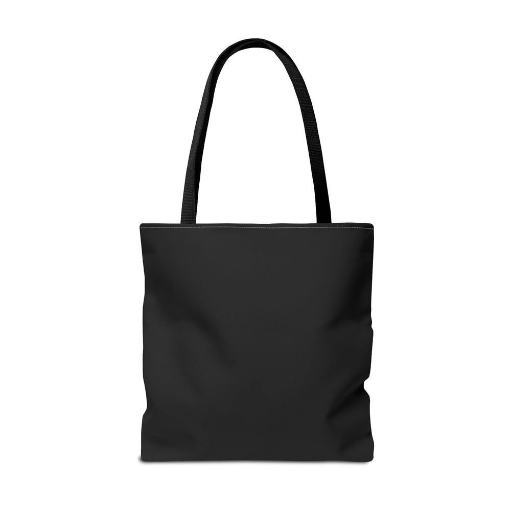 Fluffy Girl Iowa Tote Bag — Pink Script State Outline AOP Tote Bags Printify 