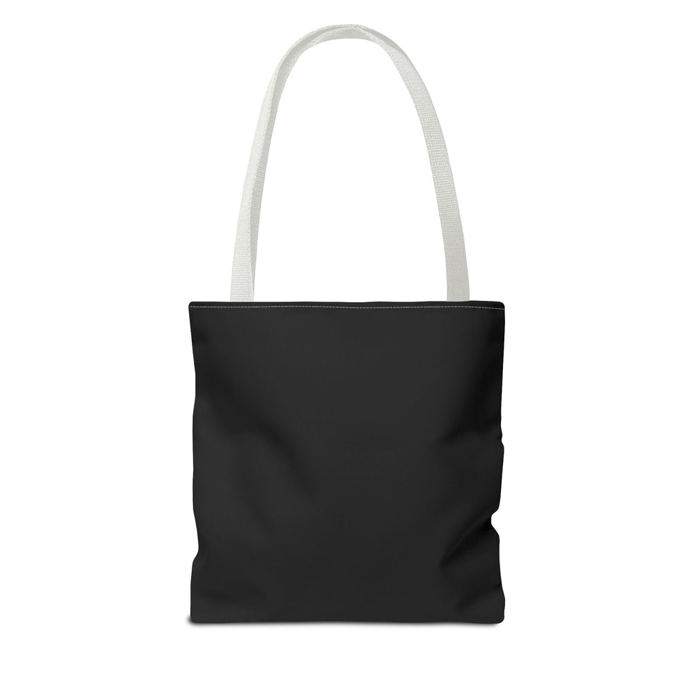 Fluffy Girl Iowa Tote Bag — Pink Script State Outline AOP Tote Bags Printify 
