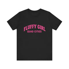 Fluffy Girl Tee | Cute Cotton Shirt, Gift for Her, Women's Fashion, Summer Style, Quad Cities Apparel T-Shirt Printify Black XS 
