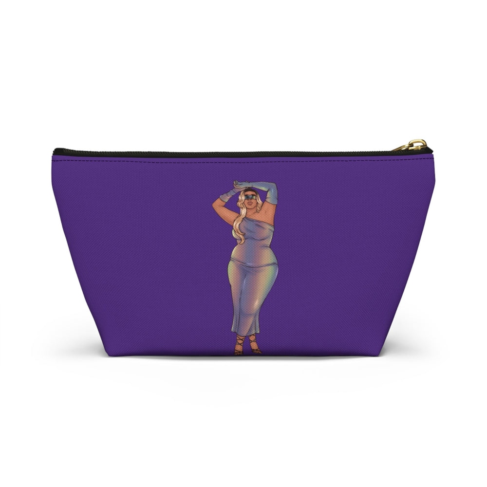 Fluffy Makeup Bag with Tazah Plus Size Model Bags Printify 