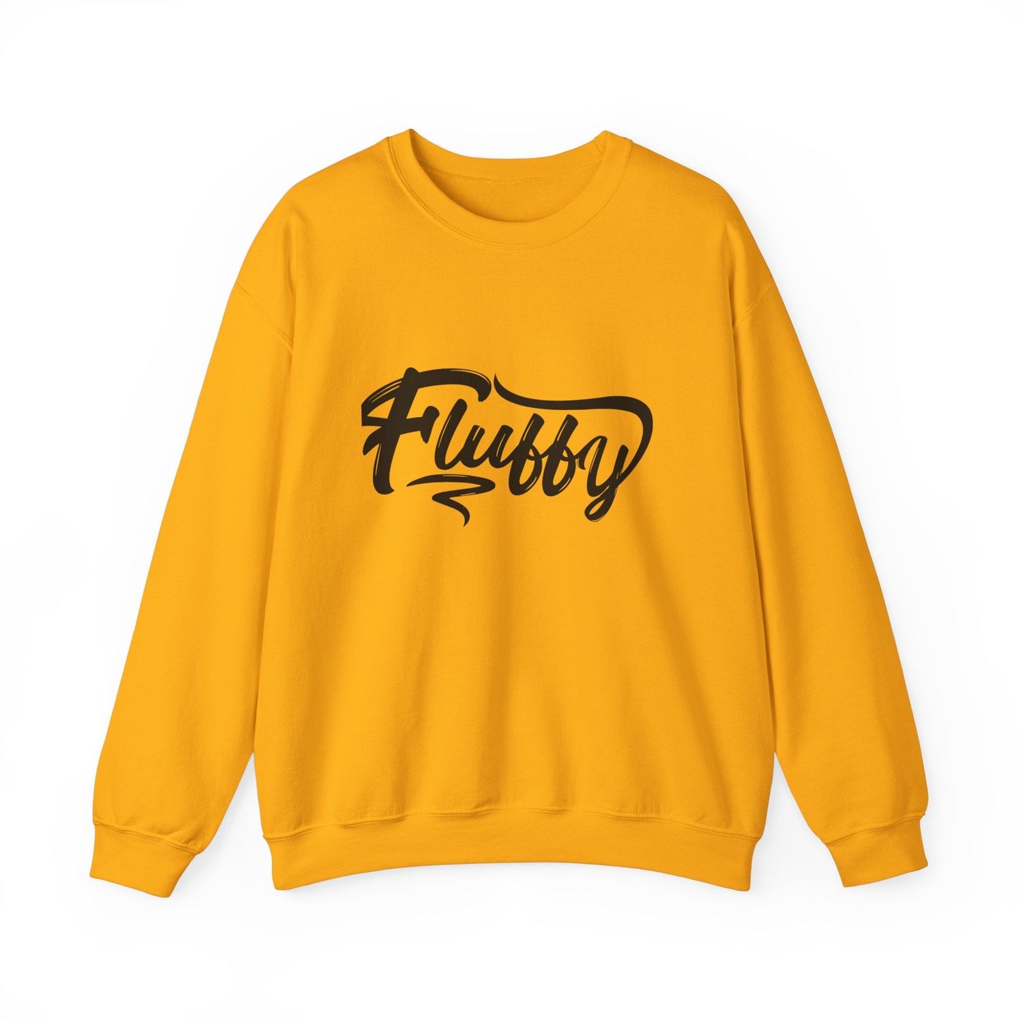 Fluffy Unisex Heavy Blend™ Crewneck Sweatshirt Sweatshirt Printify S Gold 