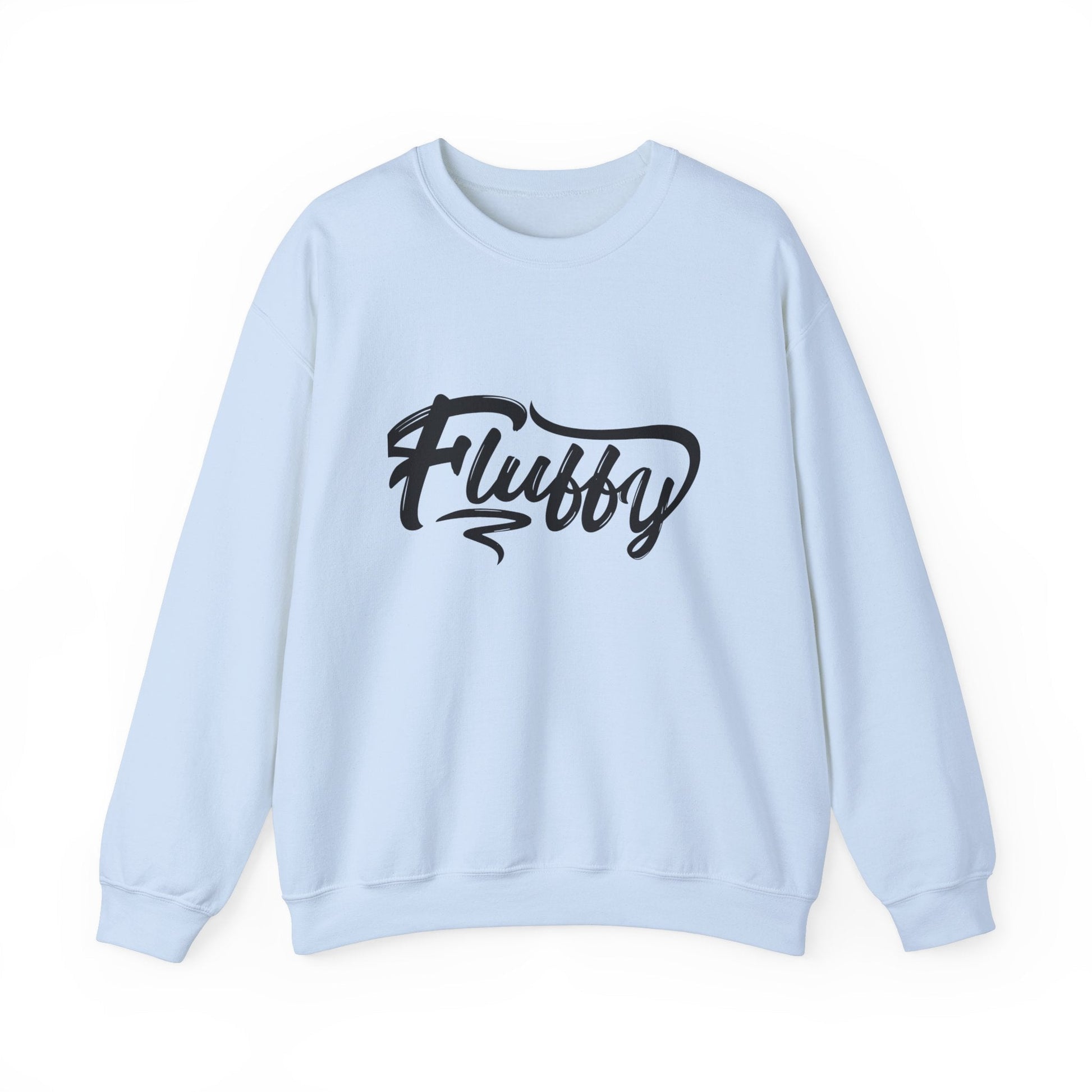 Fluffy Unisex Heavy Blend™ Crewneck Sweatshirt Sweatshirt Printify S Light Blue 