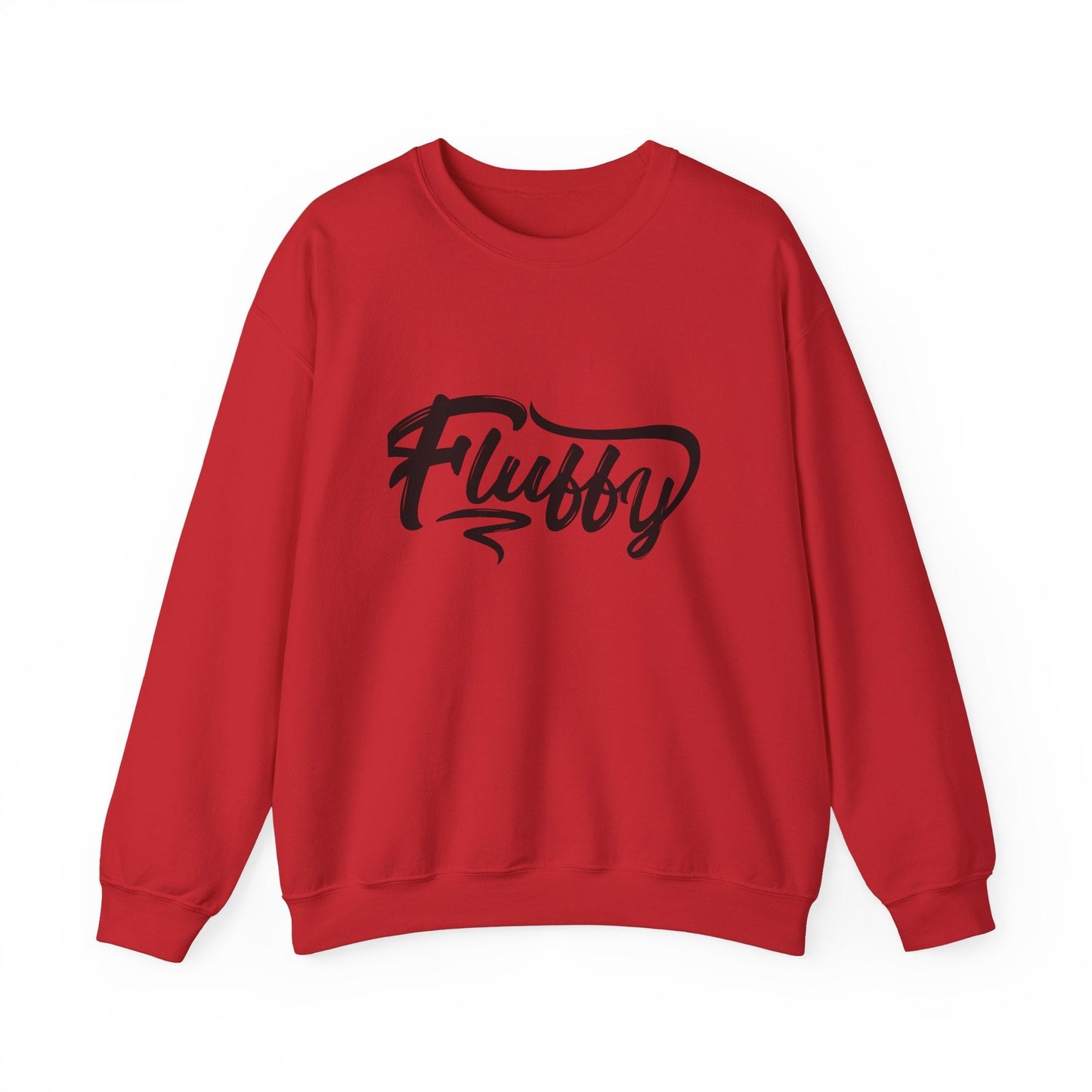 Fluffy Unisex Heavy Blend™ Crewneck Sweatshirt Sweatshirt Printify S Red 