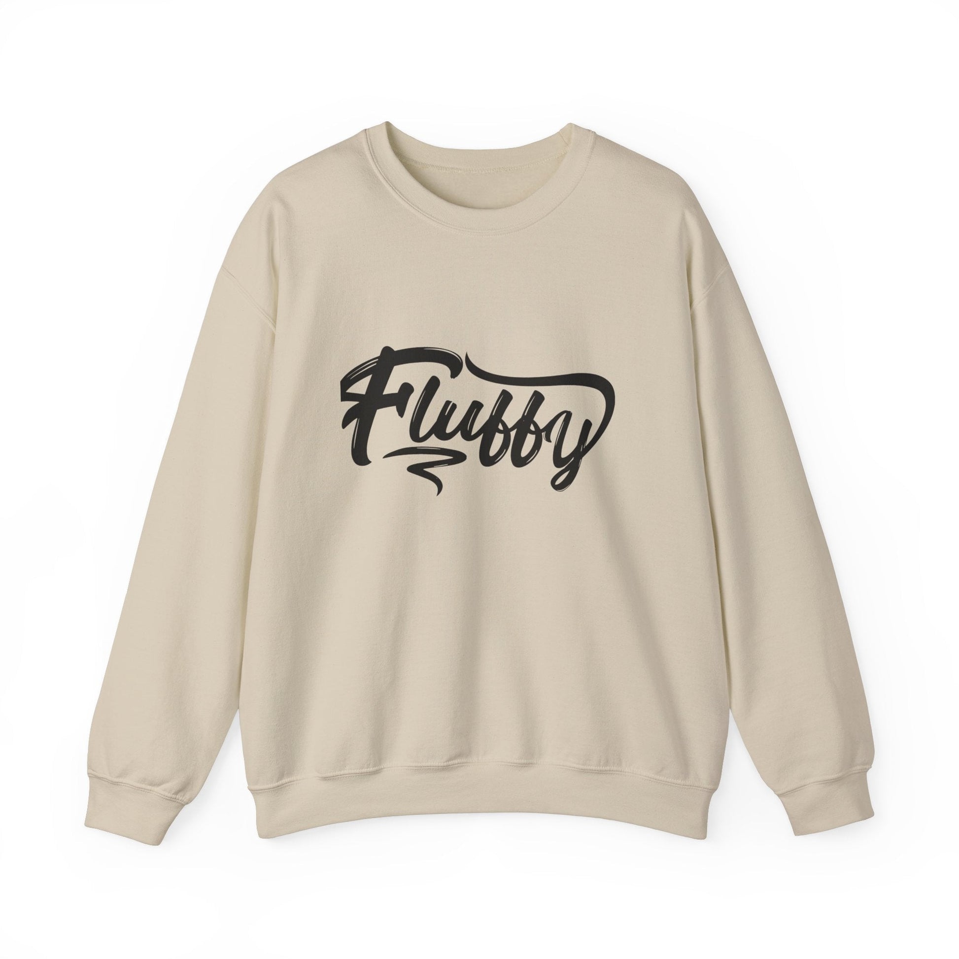 Fluffy Unisex Heavy Blend™ Crewneck Sweatshirt Sweatshirt Printify S Sand 
