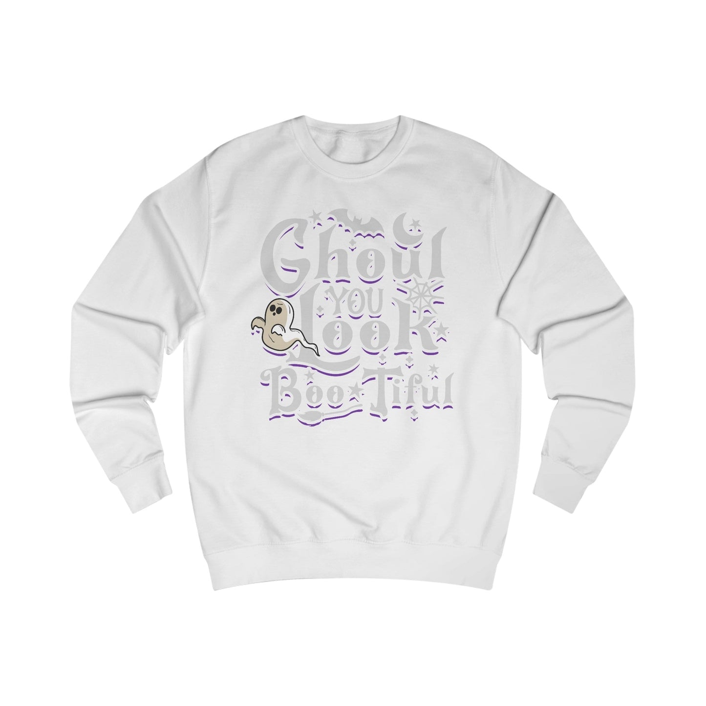 Halloween Ghoul You Look Boo-tiful Unisex Sweatshirt Plus Size 5XL Limited Edition Sweatshirt Printify Arctic White S 