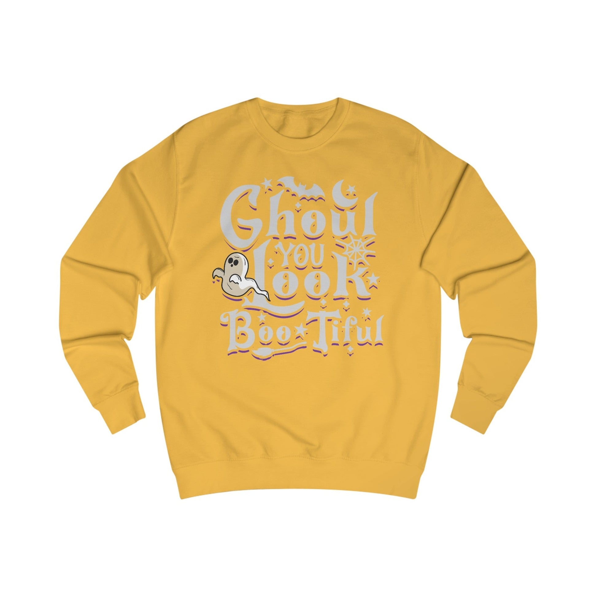 Halloween Ghoul You Look Boo-tiful Unisex Sweatshirt Plus Size 5XL Limited Edition Sweatshirt Printify Gold S 