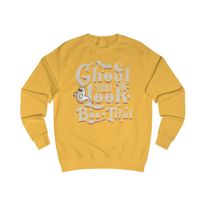 Halloween Ghoul You Look Boo-tiful Unisex Sweatshirt Plus Size 5XL Limited Edition Sweatshirt Printify Gold S 