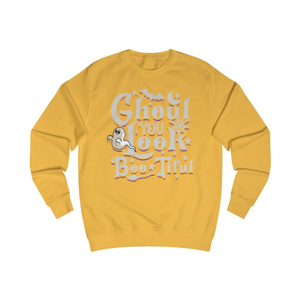 Halloween Ghoul You Look Boo-tiful Unisex Sweatshirt Plus Size 5XL Limited Edition Sweatshirt Printify Gold S 
