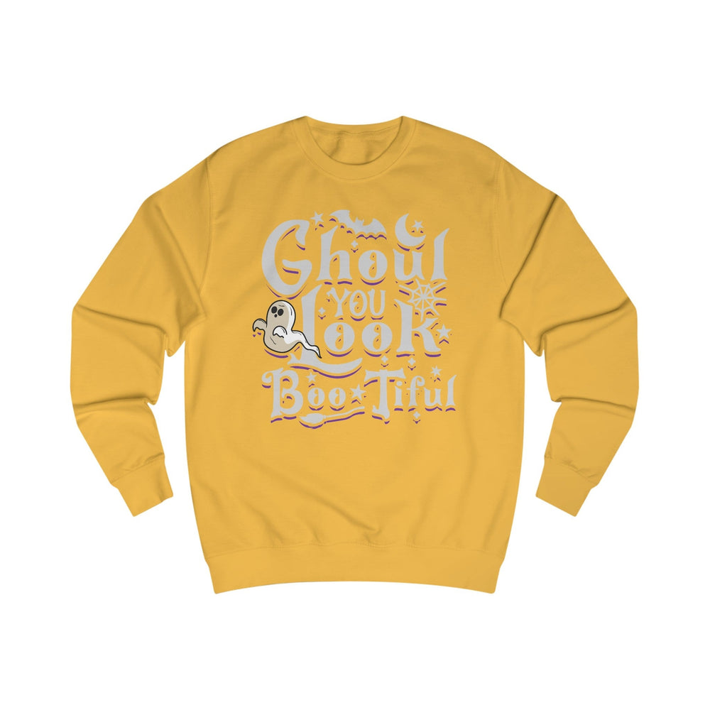 Halloween Ghoul You Look Boo-tiful Unisex Sweatshirt Plus Size 5XL Limited Edition Sweatshirt Printify Gold S 