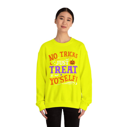 Halloween Limited Edition Crewneck Sweatshirt - Treat Yourself - Plus Size Up to 5XL Sweatshirt Printify 