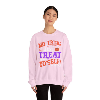 Halloween Limited Edition Crewneck Sweatshirt - Treat Yourself - Plus Size Up to 5XL Sweatshirt Printify 