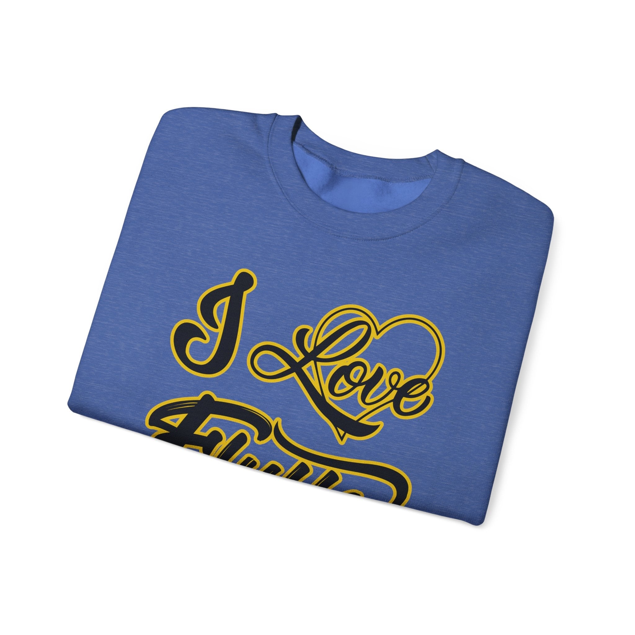 I Love Fluffy Girls Sweatshirt — Cute Fuzzy Pride Crewneck Sweatshirt Printify 