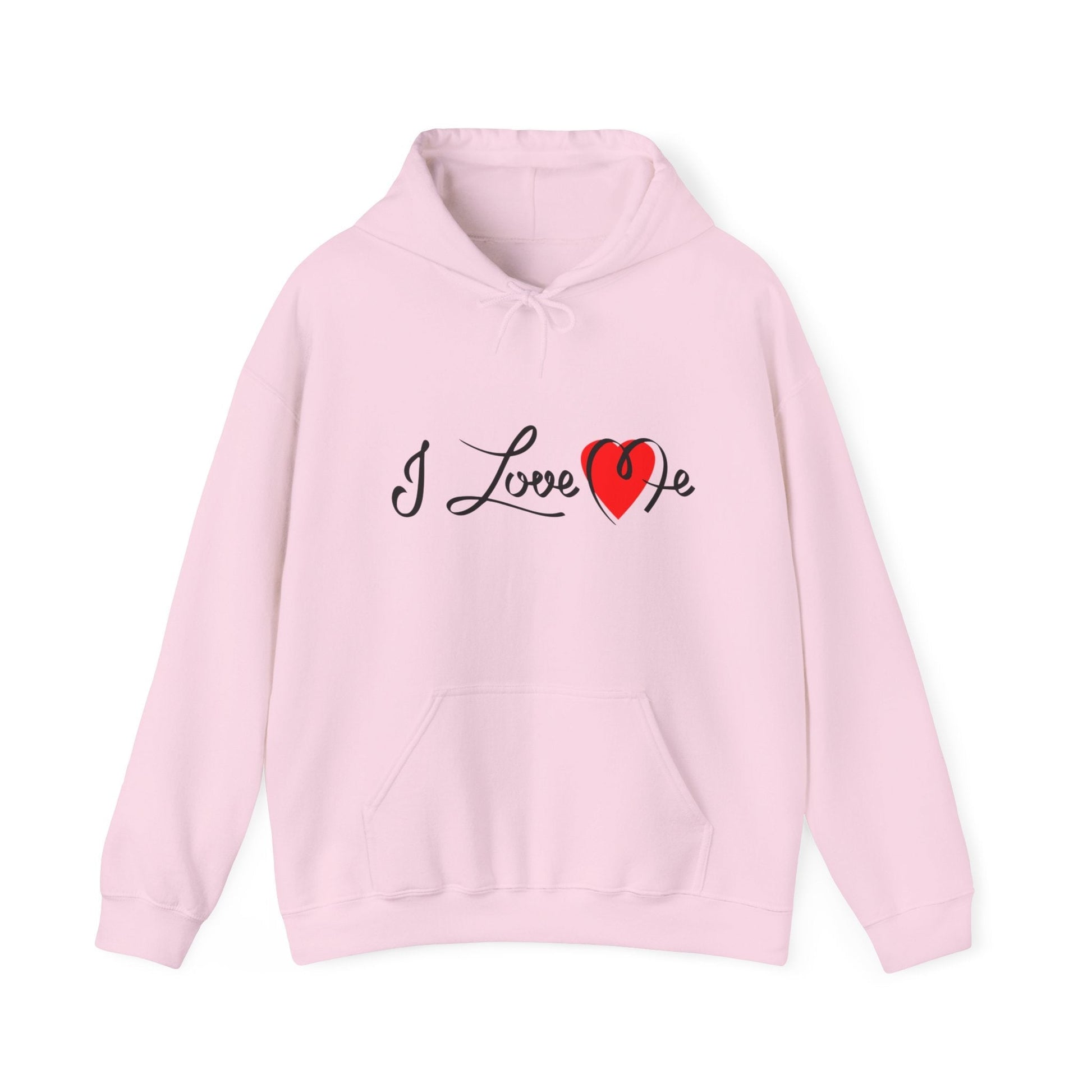 I Love Me Unisex Heavy Blend™ Hooded Sweatshirt Hoodie Printify Light Pink S 